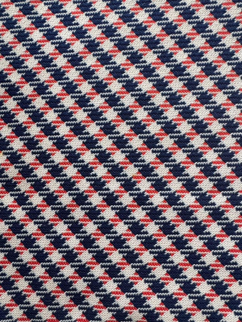 Vintage Houndstooth Knit Fabric Quilt Squares
